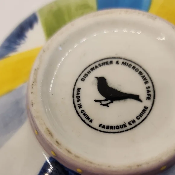 Anthropologie Hand-Painted Multicolor Ceramic Creamer - Picture 8 of 10